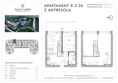 Apartament inwestycyjny, 35,33 m², 2 pokoje, piętro 2, oferta nr B-2.2A