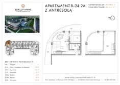 Apartament inwestycyjny, 49,25 m², 2 pokoje, piętro 2, oferta nr B-24.2A