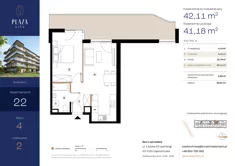 Mieszkanie, 42,11 m², 2 pokoje, piętro 4, oferta nr B5M22