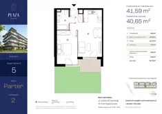 Mieszkanie, 41,59 m², 2 pokoje, parter, oferta nr B5M5
