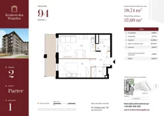 Mieszkanie, 38,74 m², 2 pokoje, parter, oferta nr Budynek 1 Mieszkanie 94