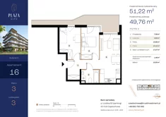 Mieszkanie, 51,22 m², 3 pokoje, piętro 3, oferta nr B5M16