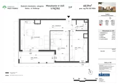 Mieszkanie, 68,59 m², 3 pokoje, piętro 5, oferta nr A45