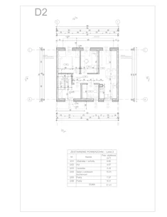 Mieszkanie, 51,41 m², 3 pokoje, piętro 1, oferta nr 5/D2