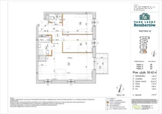 Mieszkanie, 55,42 m², 3 pokoje, piętro 4, oferta nr G2-50