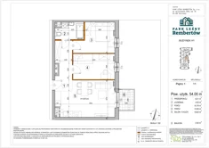 Mieszkanie, 54,00 m², 3 pokoje, piętro 1, oferta nr H1-11