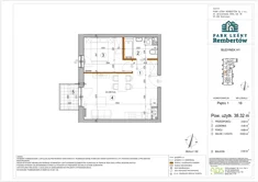 Mieszkanie, 38,32 m², 2 pokoje, piętro 1, oferta nr H1-16