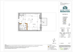 Mieszkanie, 27,07 m², 1 pokój, piętro 2, oferta nr H1-22