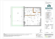 Mieszkanie, 38,32 m², 2 pokoje, parter, oferta nr H1-7