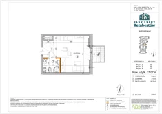 Mieszkanie, 27,07 m², 1 pokój, piętro 3, oferta nr H2-35