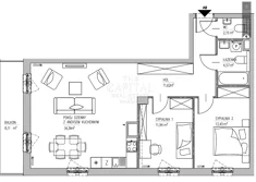 Mieszkanie na sprzedaż, 78,00 m², 3 pokoje, piętro 1, oferta nr 764237