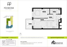 Mieszkanie, 44,88 m², 2 pokoje, piętro 2, oferta nr B1/7