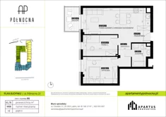 Mieszkanie, 61,76 m², 3 pokoje, piętro 2, oferta nr B1/8