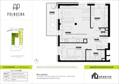 Mieszkanie, 69,52 m², 3 pokoje, piętro 3, oferta nr B1/12