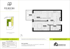 Mieszkanie, 46,06 m², 2 pokoje, piętro 3, oferta nr B1/14