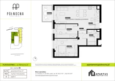 Mieszkanie, 61,76 m², 3 pokoje, piętro 3, oferta nr B1/16