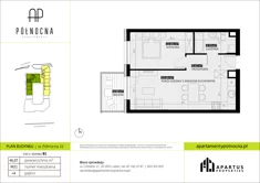 Mieszkanie, 46,07 m², 2 pokoje, piętro 4, oferta nr B1/21