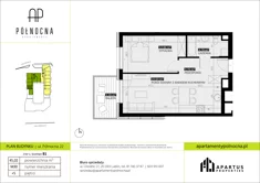 Mieszkanie, 45,02 m², 2 pokoje, piętro 5, oferta nr B1/30
