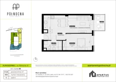 Mieszkanie, 47,06 m², 2 pokoje, piętro 1, oferta nr B2/3