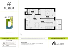 Mieszkanie, 46,44 m², 2 pokoje, piętro 1, oferta nr B2/4