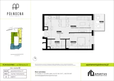 Mieszkanie, 44,59 m², 2 pokoje, piętro 2, oferta nr B2/16