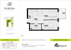 Mieszkanie, 44,59 m², 2 pokoje, piętro 3, oferta nr B2/26