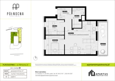 Mieszkanie, 58,94 m², 3 pokoje, piętro 3, oferta nr B2/28