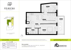 Mieszkanie, 57,08 m², 3 pokoje, piętro 5, oferta nr B2/40