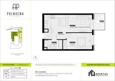 Mieszkanie, 47,18 m², 2 pokoje, piętro 5, oferta nr B2/41