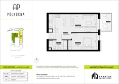 Mieszkanie, 47,18 m², 2 pokoje, piętro 5, oferta nr B2/43