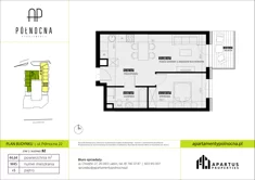 Mieszkanie, 44,64 m², 2 pokoje, piętro 5, oferta nr B2/45