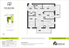Mieszkanie, 89,97 m², 4 pokoje, piętro 5, oferta nr B2/46