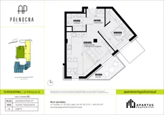 Mieszkanie, 44,92 m², 2 pokoje, piętro 1, oferta nr B3/6