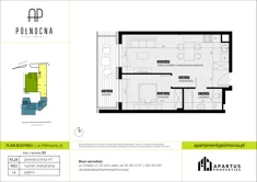 Mieszkanie, 45,26 m², 2 pokoje, piętro 1, oferta nr B3/21
