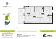 Mieszkanie, 54,46 m², 2 pokoje, piętro 1, oferta nr B3/22