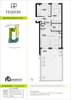 Mieszkanie, 68,38 m², 3 pokoje, piętro 2, oferta nr B3/31