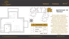 Apartament, 45,50 m², 1 pokój, piętro 2, oferta nr 24 