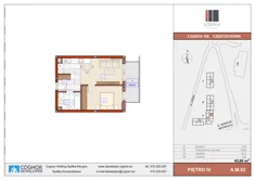 Mieszkanie, 43,05 m², 2 pokoje, piętro 4, oferta nr A.M.52