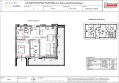 Apartament, 64,07 m², 3 pokoje, piętro 1, oferta nr C/107