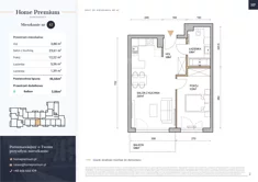 Mieszkanie, 46,66 m², 2 pokoje, piętro 3, oferta nr 42