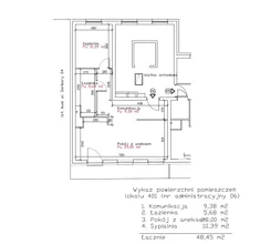 Mieszkanie, 48,45 m², 2 pokoje, piętro 3, oferta nr 6