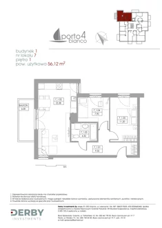 Mieszkanie, 56,12 m², 3 pokoje, piętro 1, oferta nr 1_7