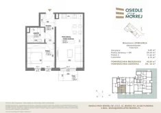 Mieszkanie, 45,69 m², 2 pokoje, parter, oferta nr OPM6/0/M2A