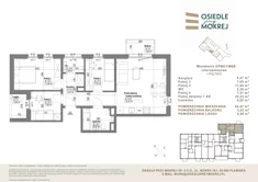 Mieszkanie, 64,47 m², 4 pokoje, piętro 1, oferta nr OPM6/1/M6B