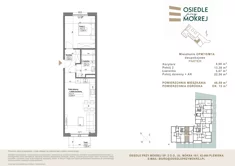 Mieszkanie, 46,59 m², 2 pokoje, parter, oferta nr OPM7/0/M1A