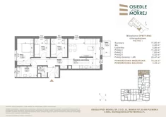 Mieszkanie, 72,22 m², 3 pokoje, piętro 1, oferta nr OPM7/1/M4C