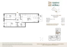 Mieszkanie, 59,39 m², 3 pokoje, piętro 2, oferta nr OPM7/2/M9C