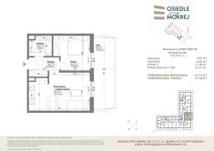 Mieszkanie, 41,73 m², 2 pokoje, piętro 3, oferta nr OPM7/3/M17B