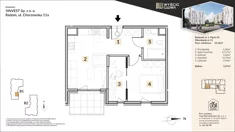 Mieszkanie, 45,52 m², 3 pokoje, piętro 3, oferta nr B1-31