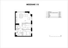 Mieszkanie, 64,81 m², 3 pokoje, piętro 1, oferta nr M1_10